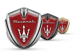 Maserati Metallico Emblema Badge Stile Pro Inox